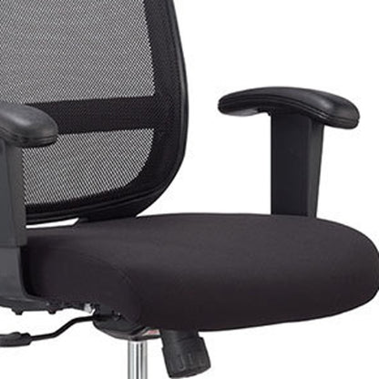 Black Adjustable Swivel Mesh Rolling Office Chair