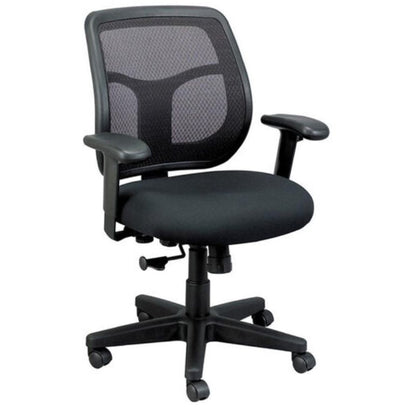 Black Adjustable Swivel Mesh Rolling Office Chair