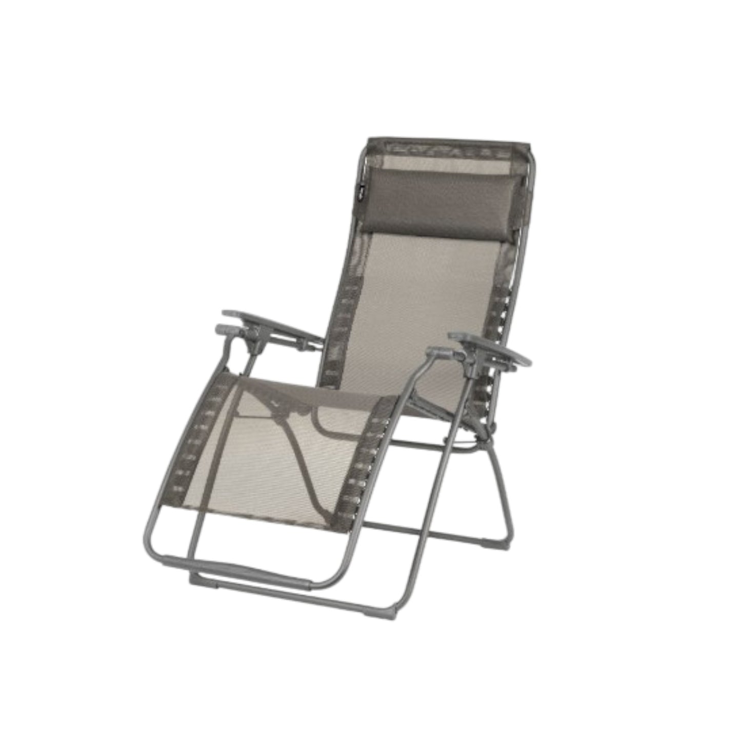 28" Graphite Metal Outdoor Zero Gravity Chair with Graphite Cushion