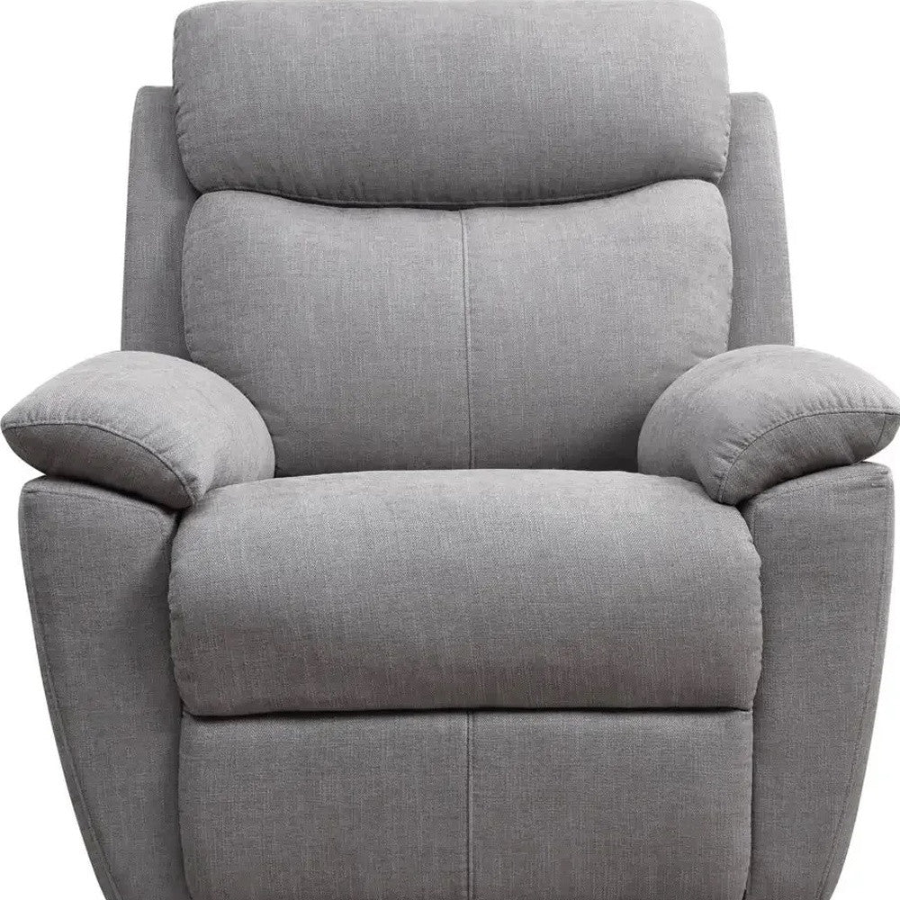 35" Blue Fabric Power Recliner with USB