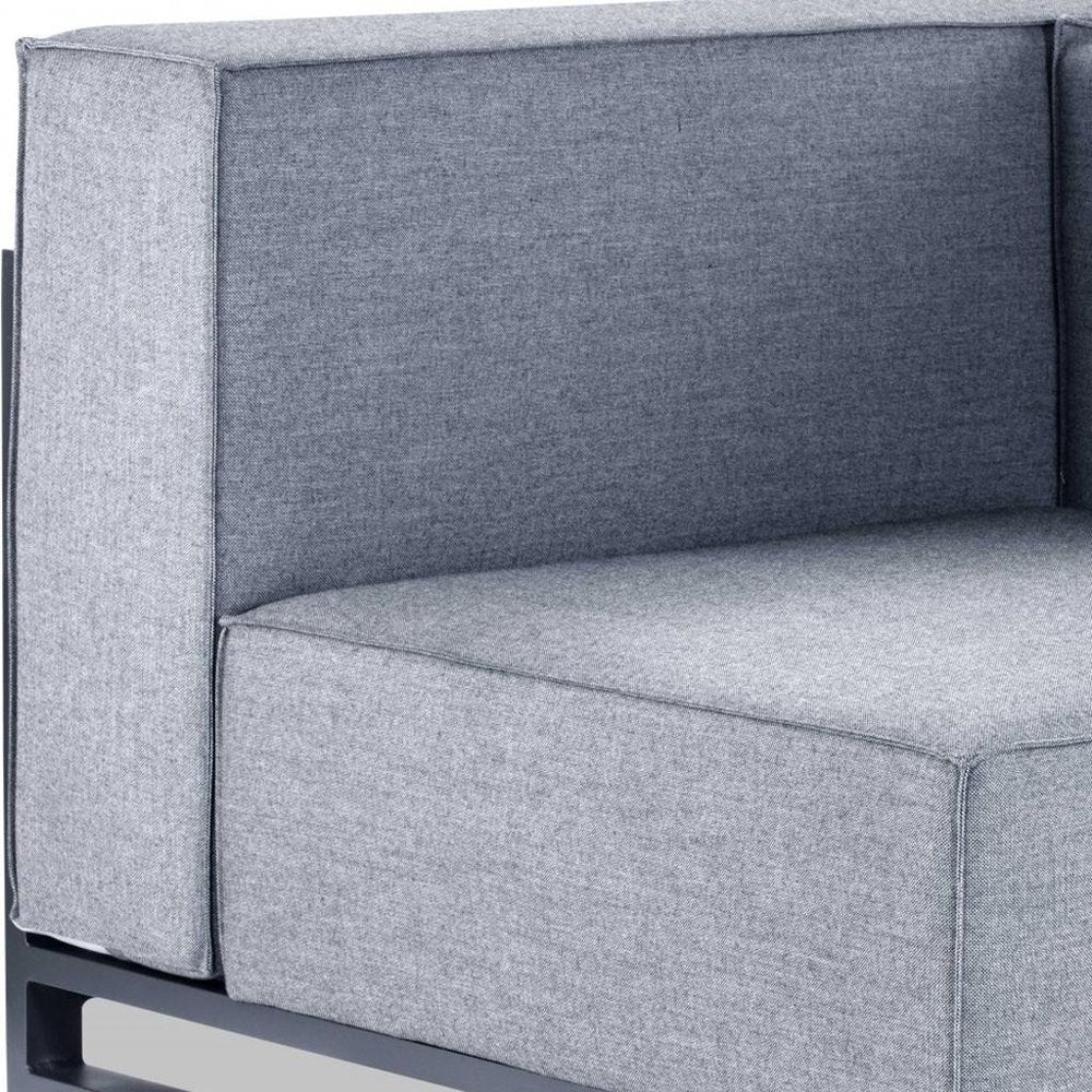 41" Gray Linen Side Chair