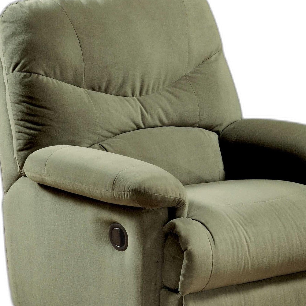 35" Sage Microfiber Recliner