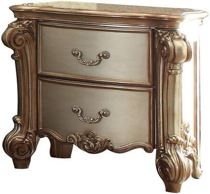 30" Bone Two Drawers Nightstand