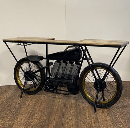 Black 17" Rolling Kitchen Cart