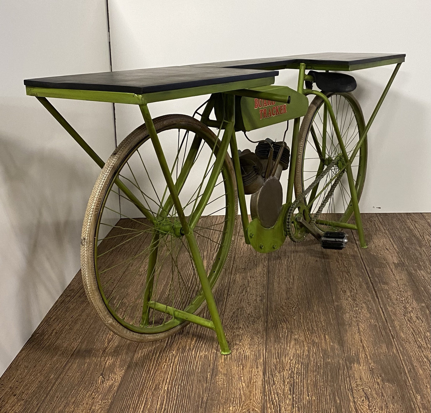 Green and Brown 17" Kitchen Cart