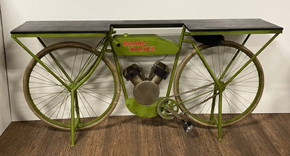 Green and Brown 17" Kitchen Cart