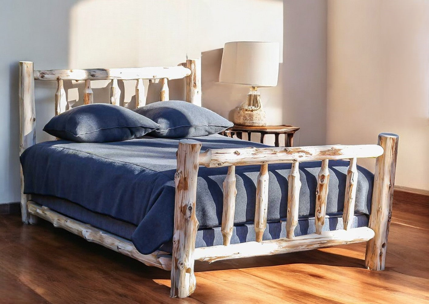 Rustic And Natural Cedar Xl Single Traditional Log Bed