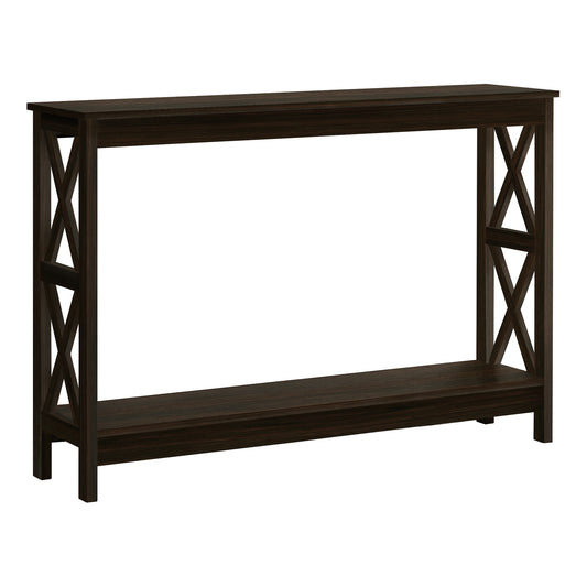 47" Espresso Console Table With Storage