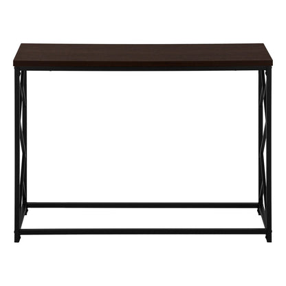 44" Brown And Black Frame Console Table