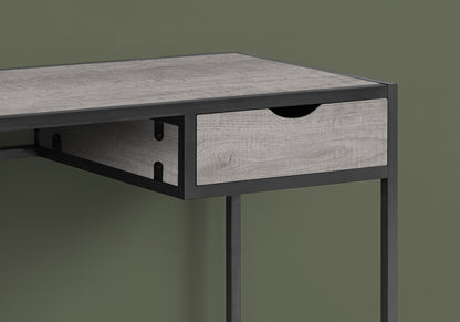 42" Gray and Dark Gray Computer Desk