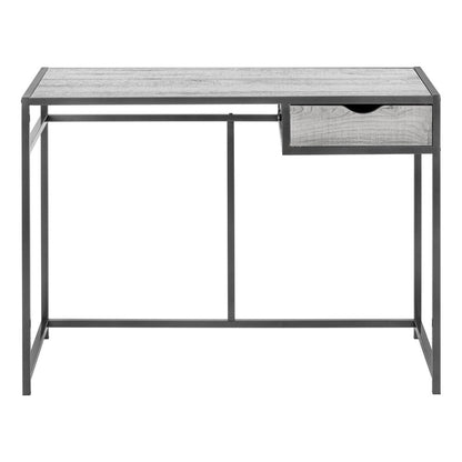 42" Gray and Dark Gray Computer Desk
