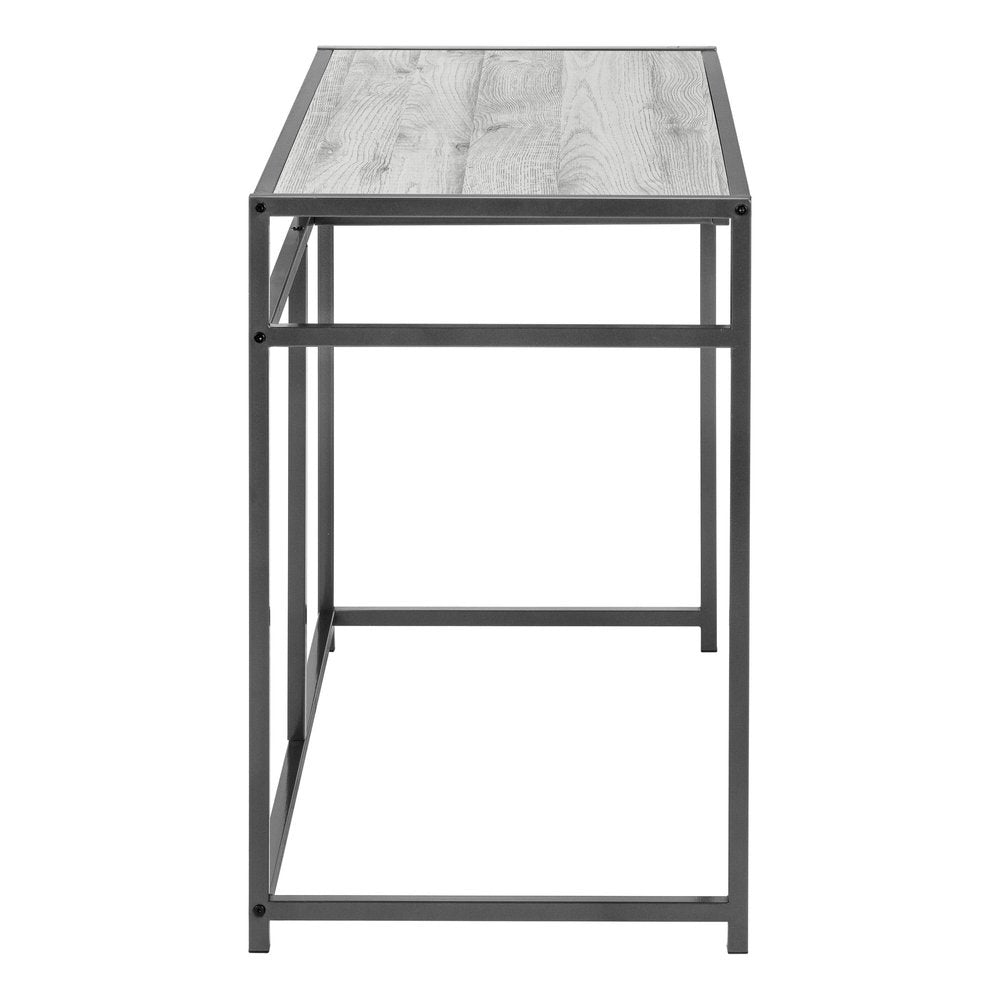 42" Gray and Dark Gray Computer Desk