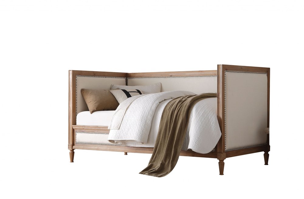 Cream Bed Frame