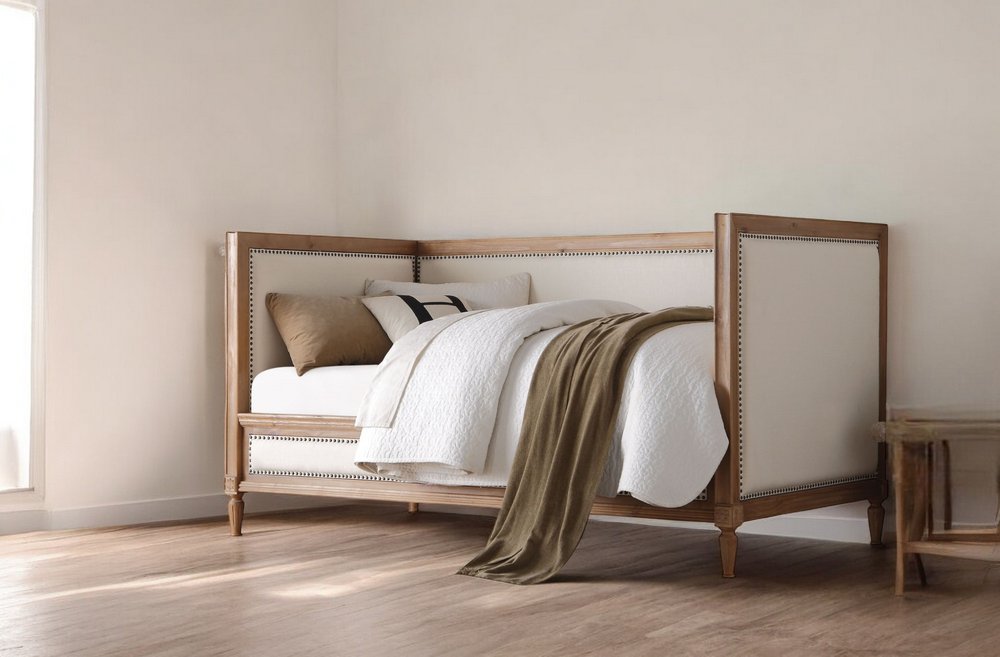 Cream Bed Frame