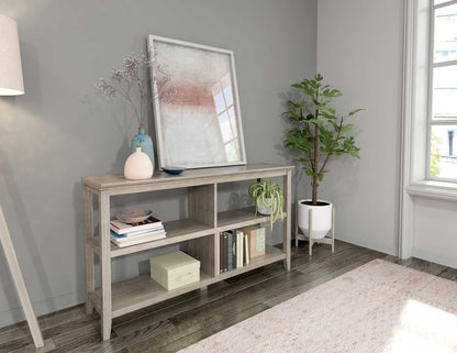 30" Bookcase With 2 Shelves In Washed Grey