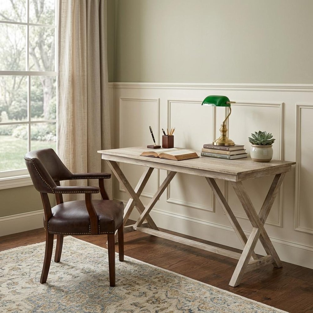 54" Brown Writing Desk