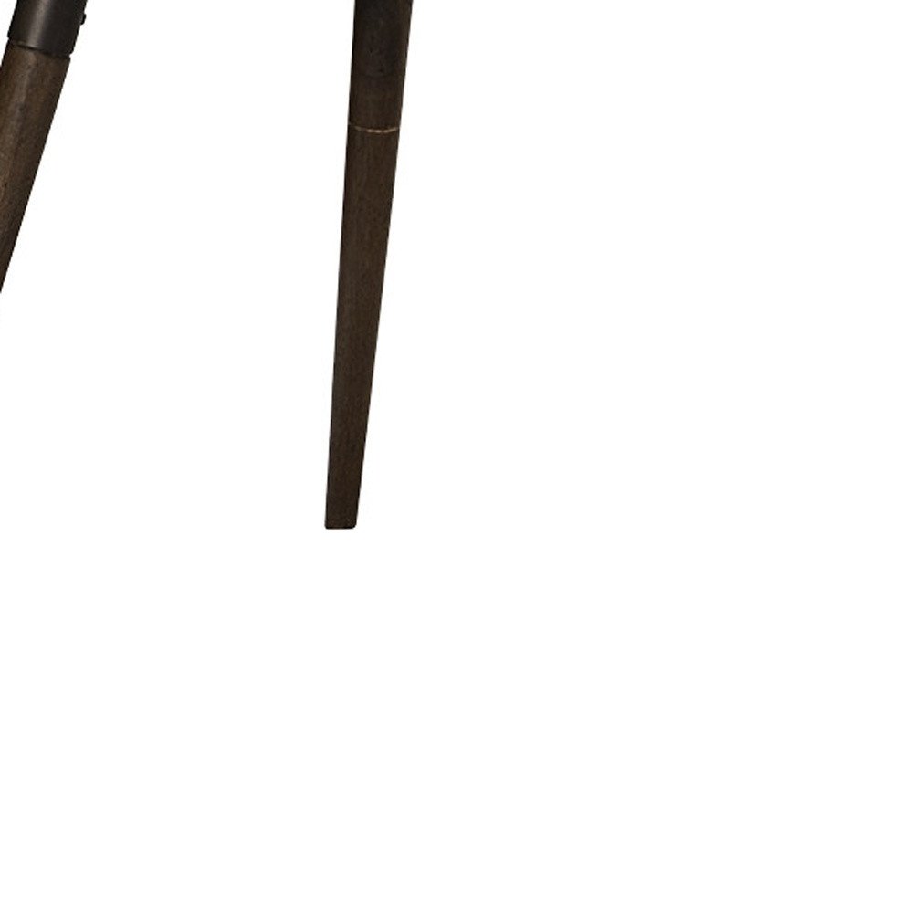 72" Dark Brown Solid Wood Dining Table