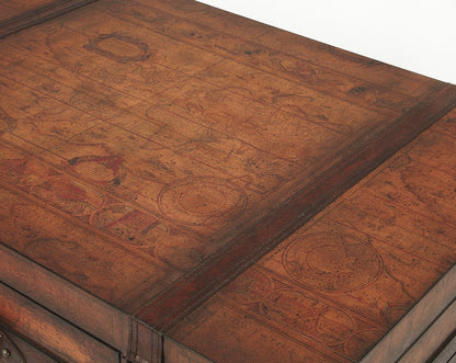 Old World Vintage Style Map Coffee Table