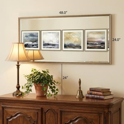 48" Wood Framed Accent Mirror