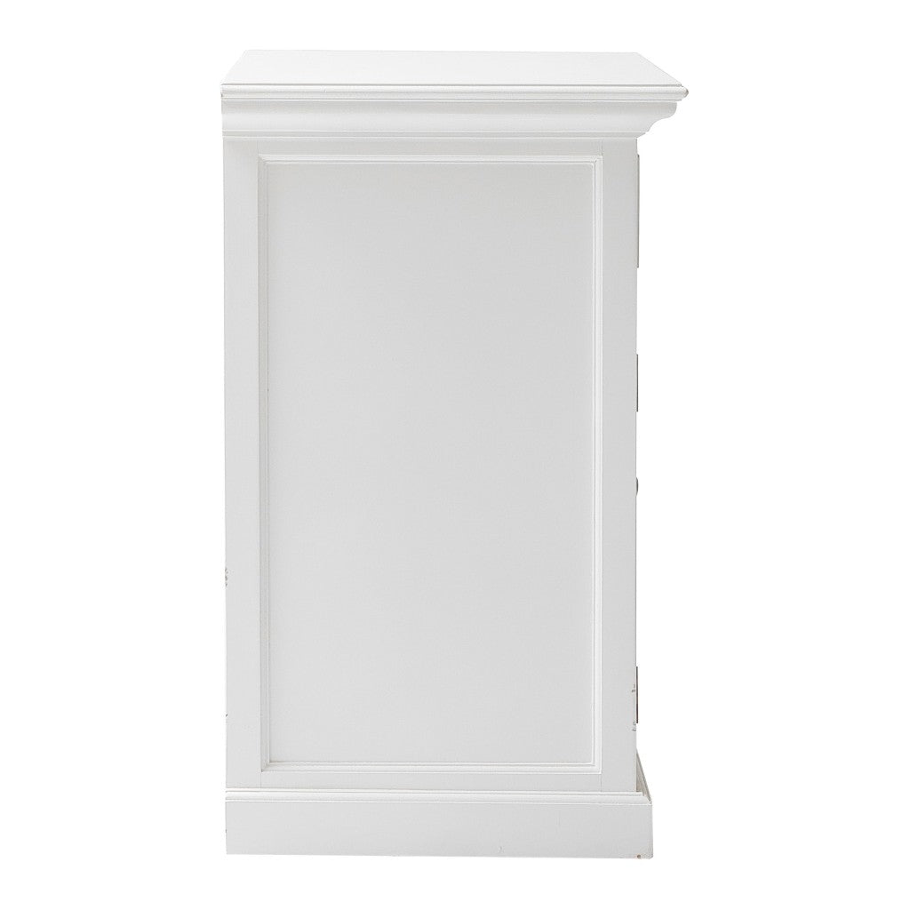 35" White Two Door Accent Cabinet