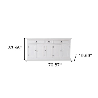 Modern Farm White Buffet Server