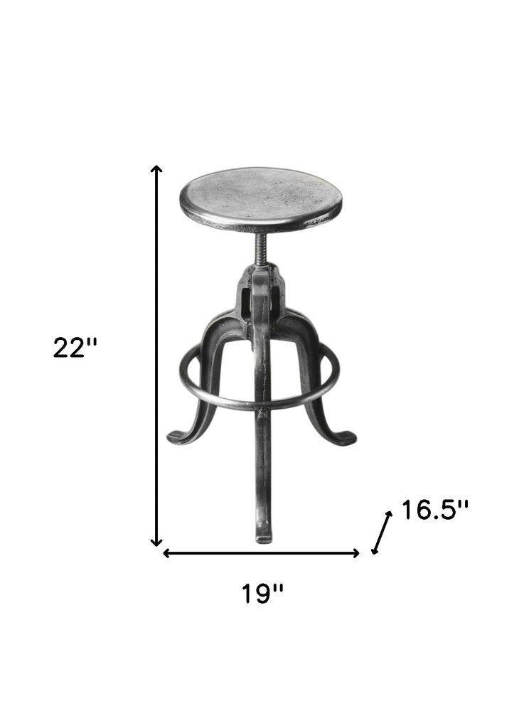 Iron Backless Swivel Bar Chair