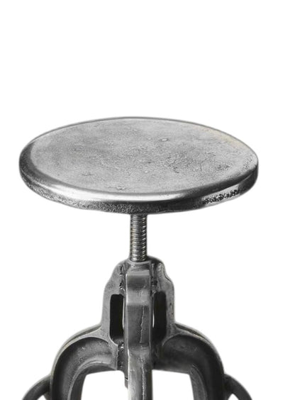 Iron Backless Swivel Bar Chair