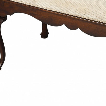 Classic Cherry Brown Finish Bench