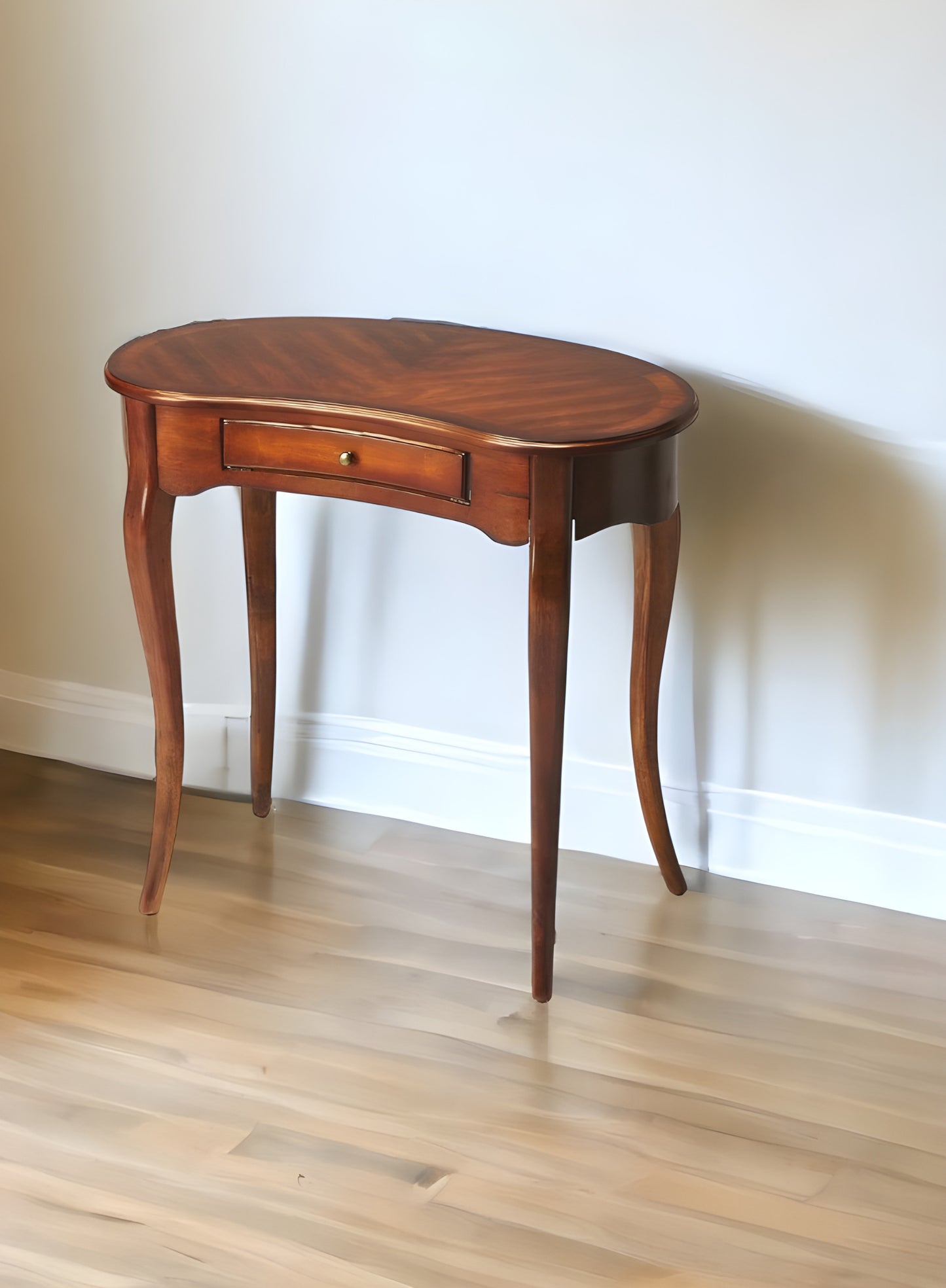 32" Brown Kidney Computer Desk