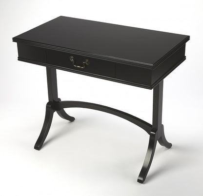 Acacia And Pinewood Black Writing Desk