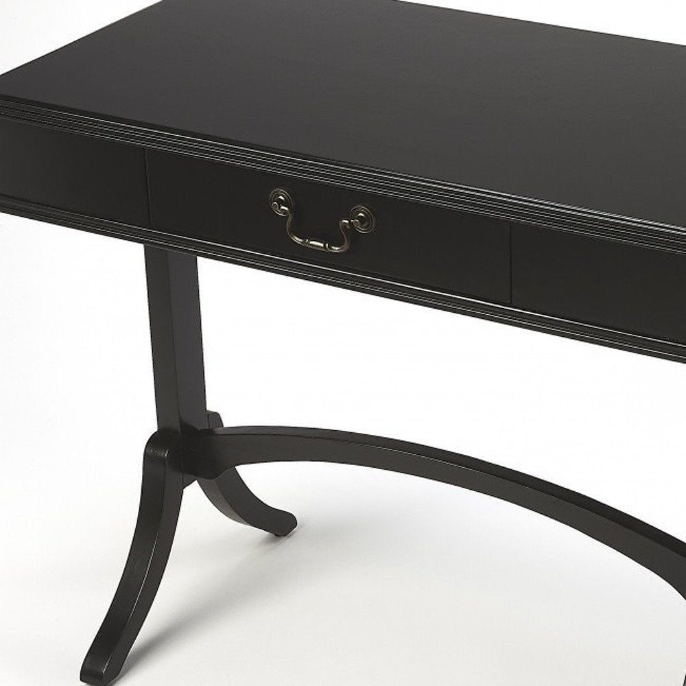 Acacia And Pinewood Black Writing Desk