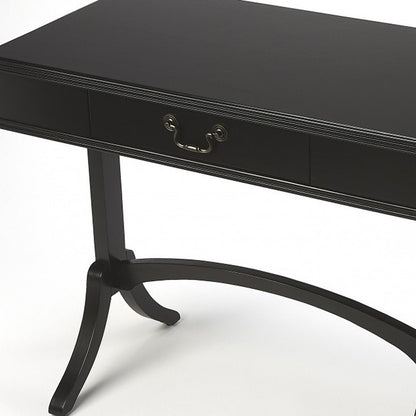 Acacia And Pinewood Black Writing Desk