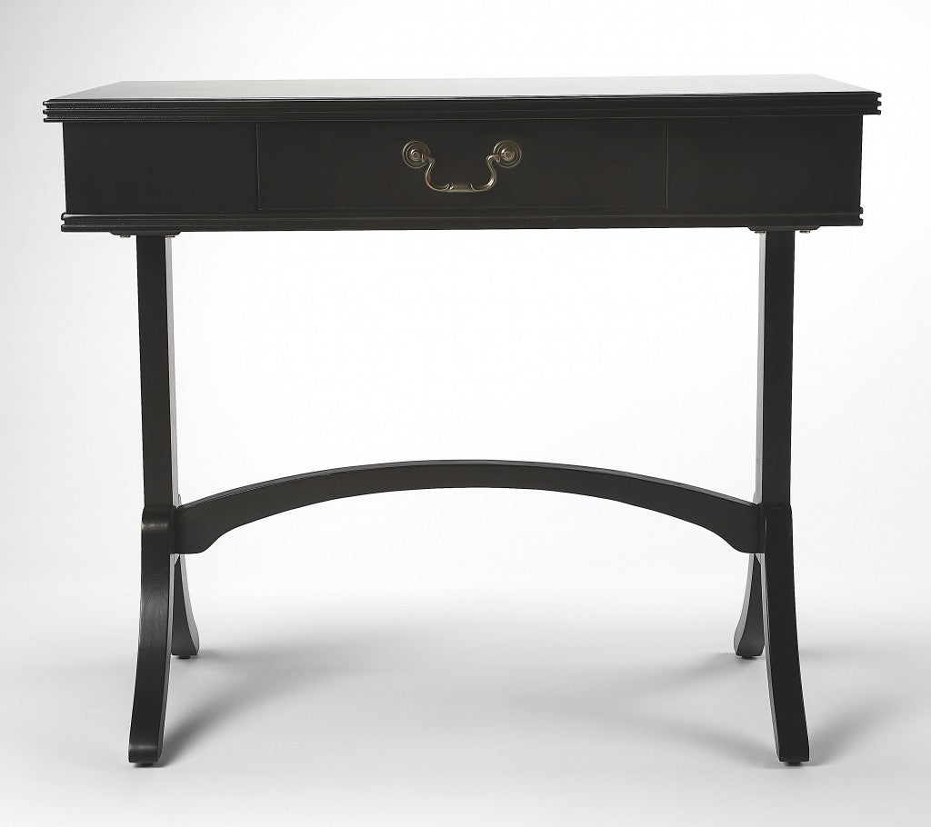 Acacia And Pinewood Black Writing Desk