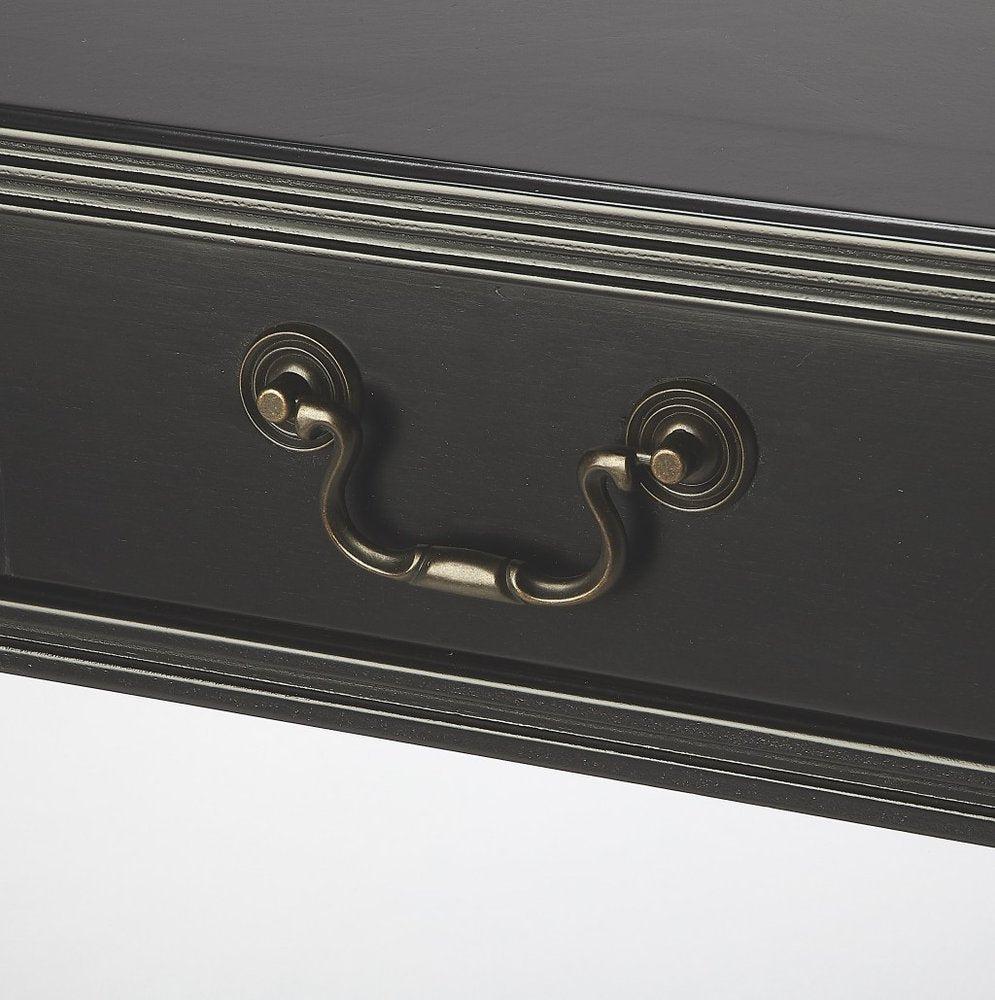 Acacia And Pinewood Black Writing Desk