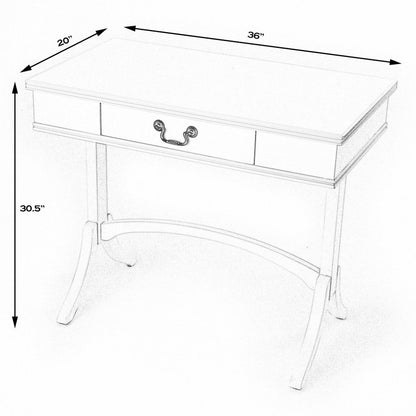 Acacia And Pinewood Black Writing Desk
