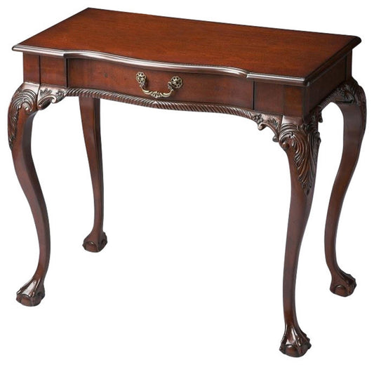 35" Dark Brown Writing Desk