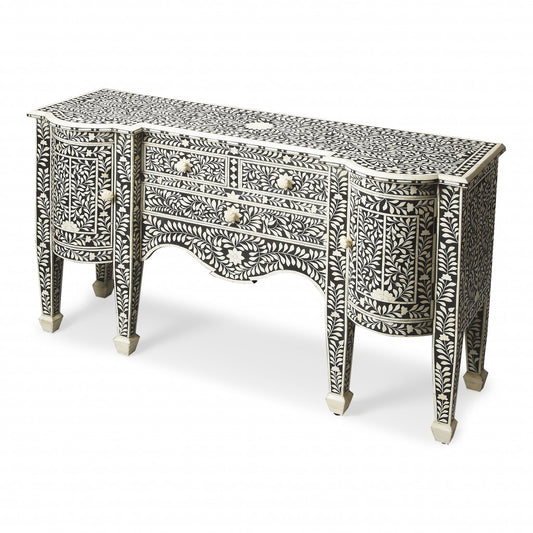 Victoria Black Bone Inlay Buffet