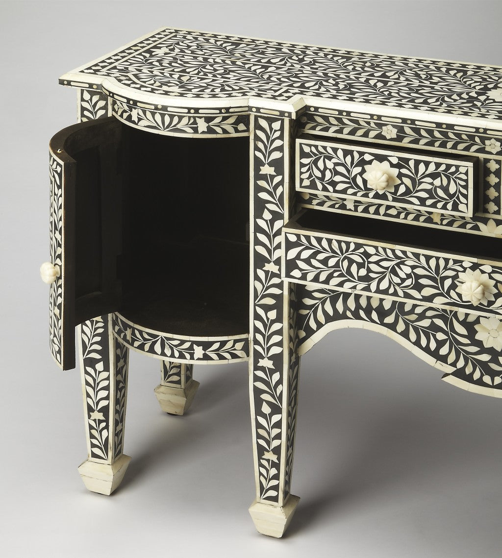 Victoria Black Bone Inlay Buffet