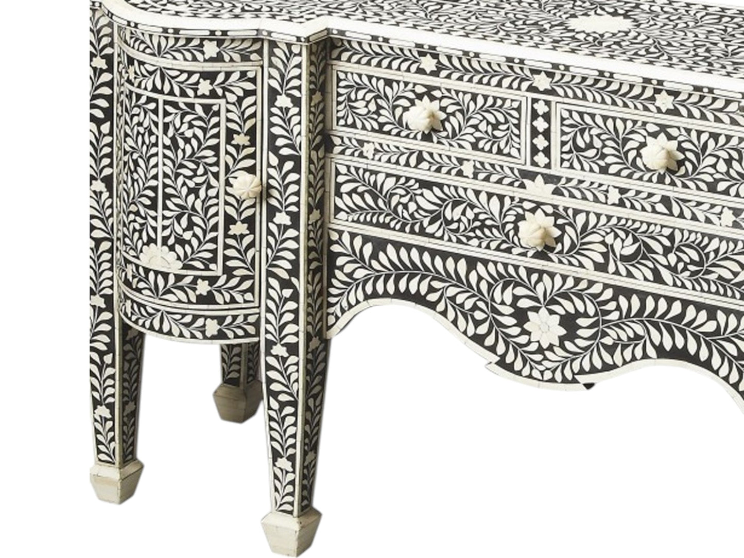 Victoria Black Bone Inlay Buffet