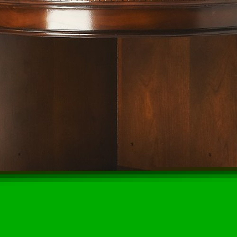 73" Brown Corner Accent Cabinet With Adjustable Shelves