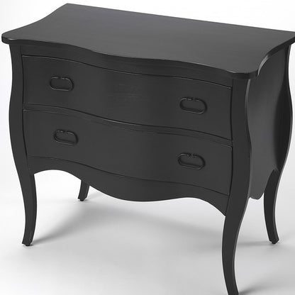 Black 2 Drawer Chest