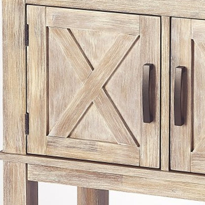 Rustic Natural Urban Gray Buffet Cabinet