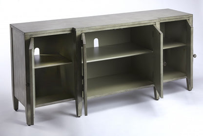 Giovanna Olive Gray Mirrored Sideboard