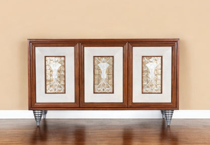 Shelly Leather & Capiz Shell Inlay Sideboard