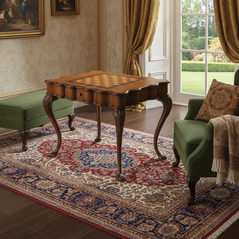 39" Brown Wood Coffee Table With Drawer