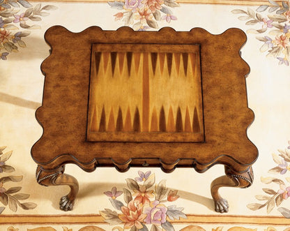 39" Brown Wood Coffee Table With Drawer