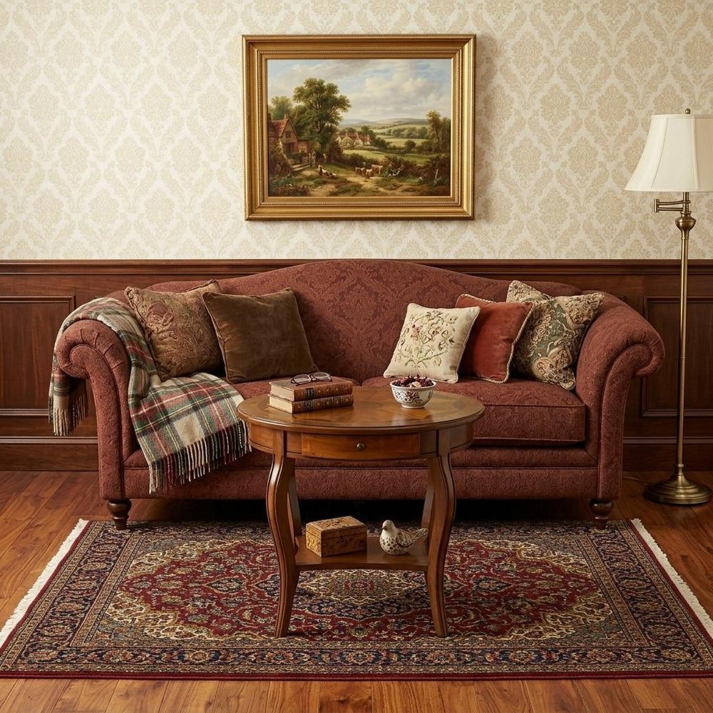 25" Brown Wood Oval Coffee Table With Drawer And Shelf