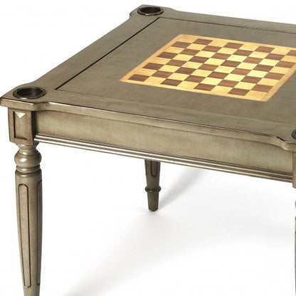 Silver Satin Multi Game Table