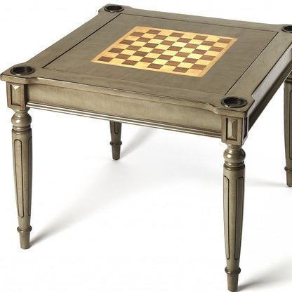 Silver Satin Multi Game Table