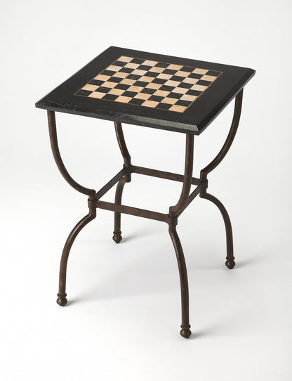 Fossil Stone Square Game Table